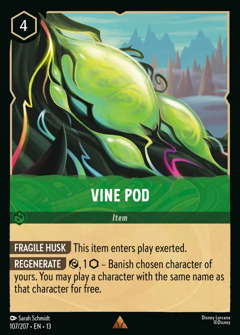 Vine Pod Disney Lorcana card