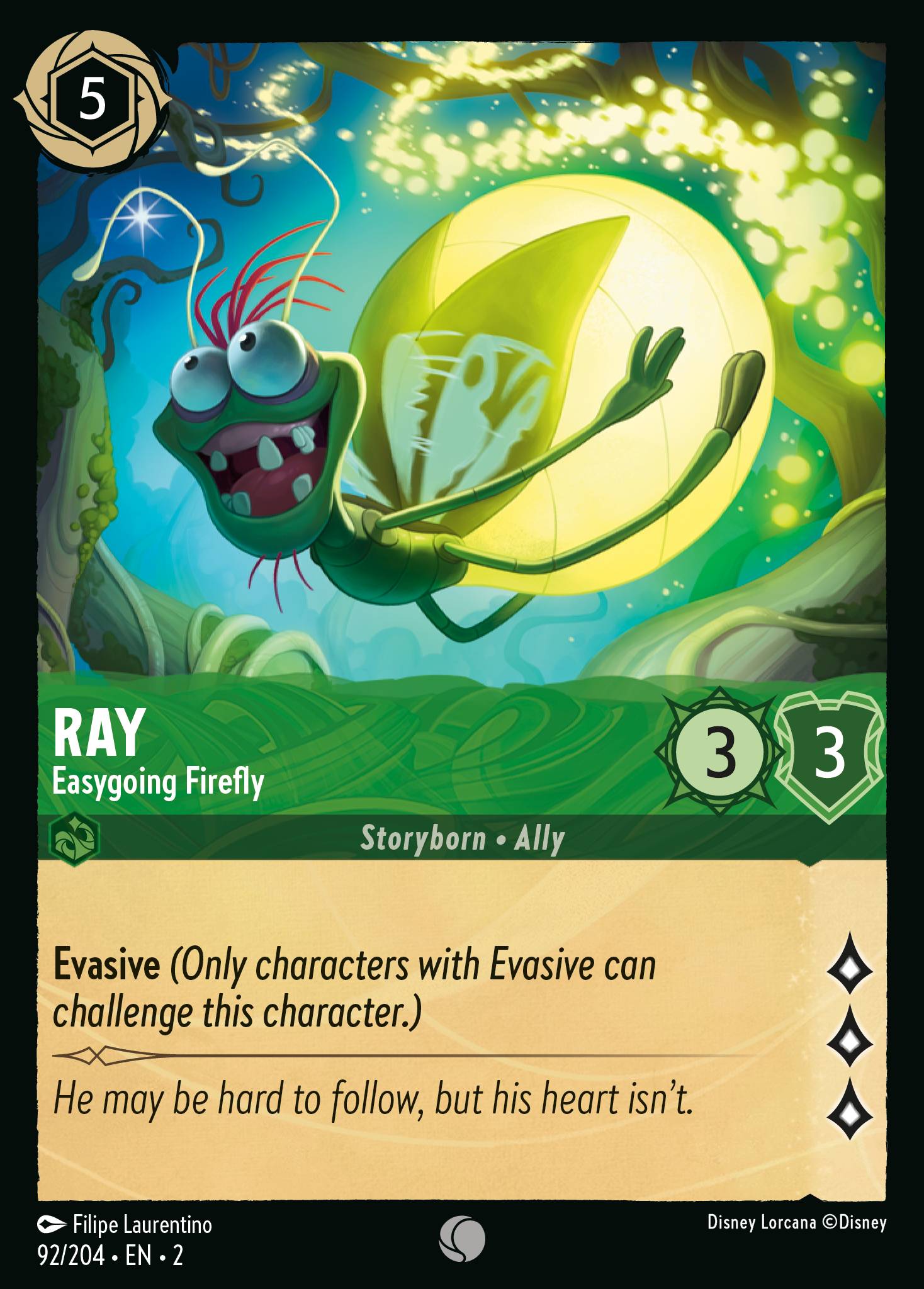 Ray — Easygoing Firefly Disney Lorcana card