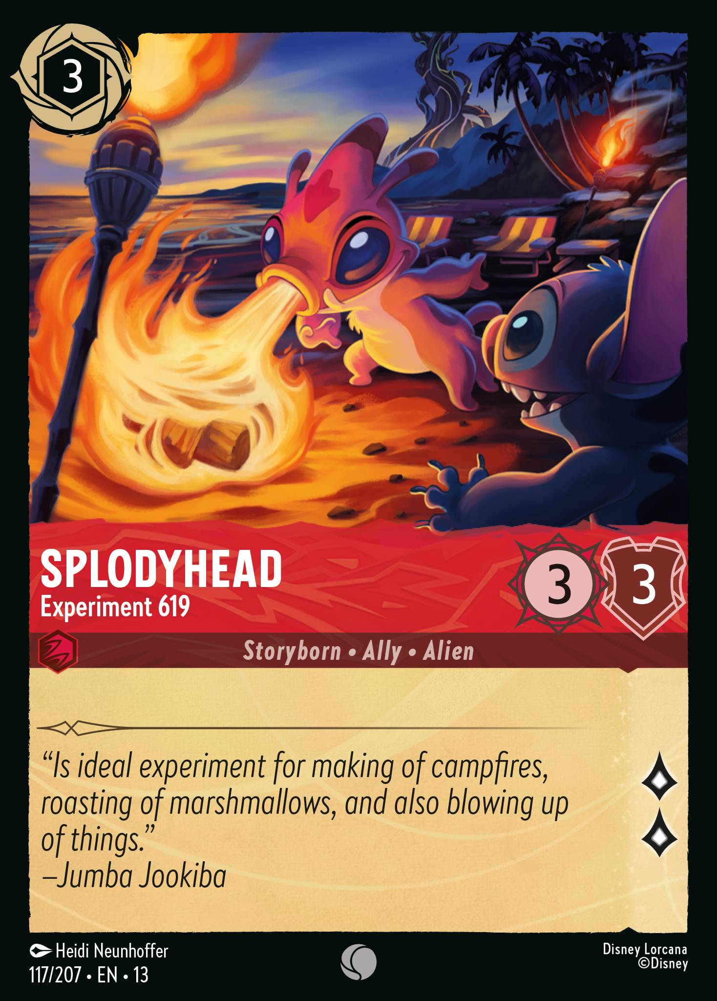 Splodyhead — Experiment 619 Disney Lorcana card