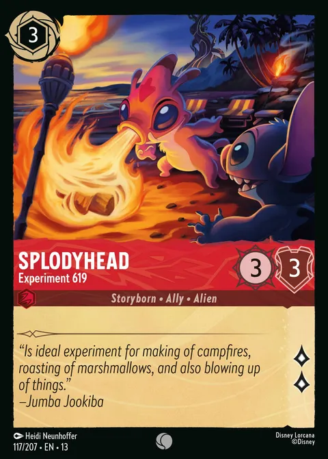 Splodyhead — Experiment 619 Disney Lorcana card