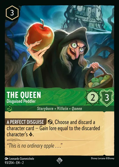 The Queen — Disguised Peddler Disney Lorcana card