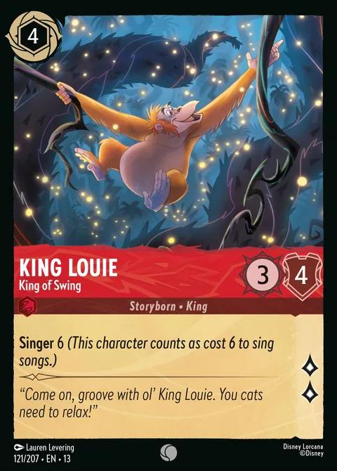 King Louie — King of Swing Disney Lorcana card