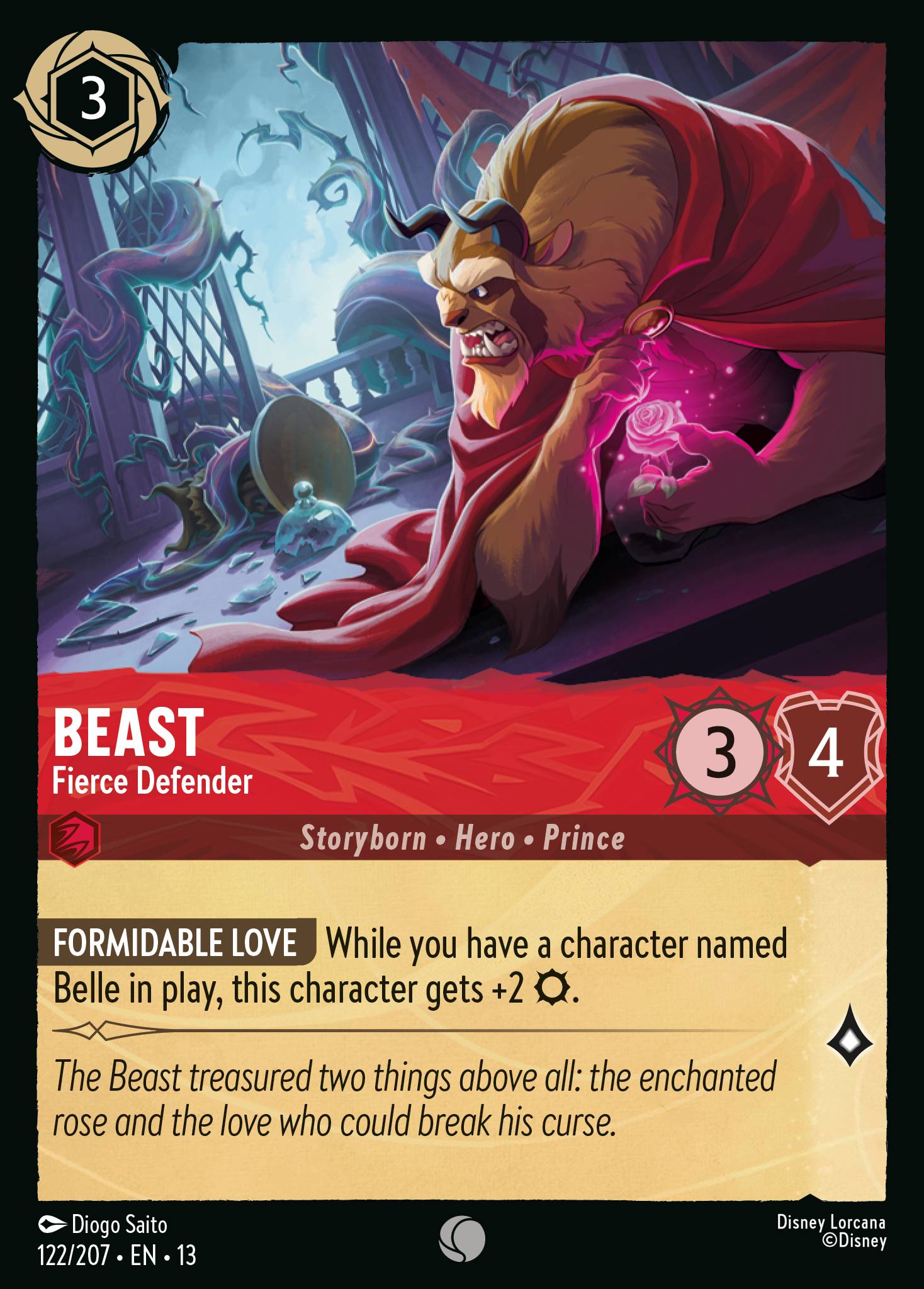 Beast — Fierce Defender Disney Lorcana card