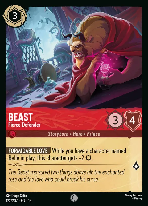 Beast — Fierce Defender Disney Lorcana card