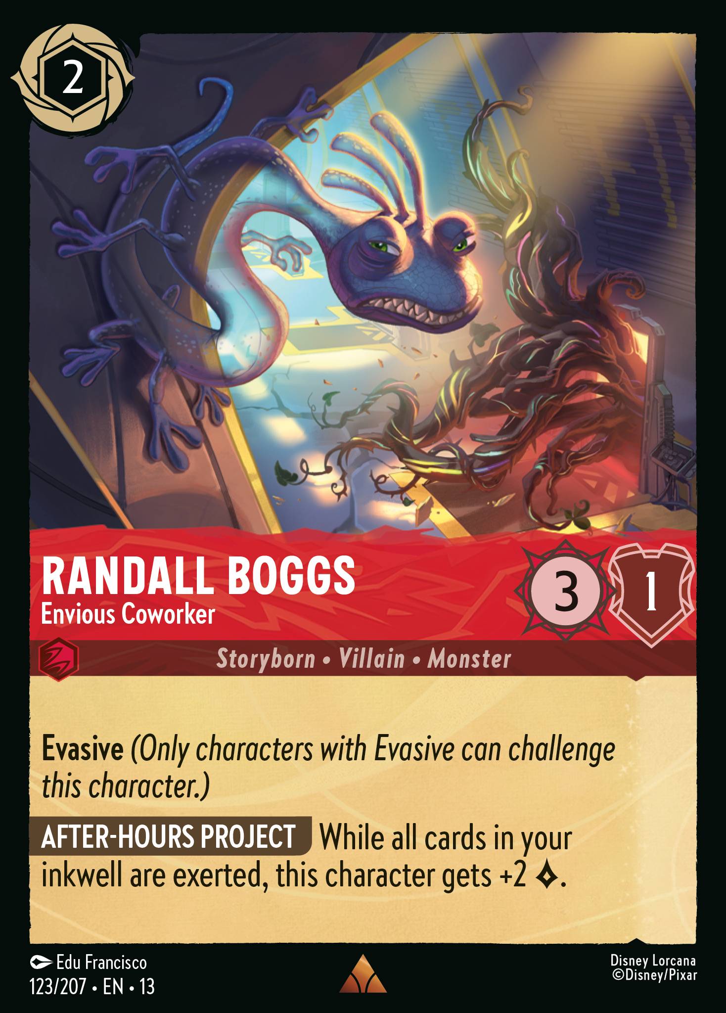Randall Boggs — Envious Coworker Disney Lorcana card