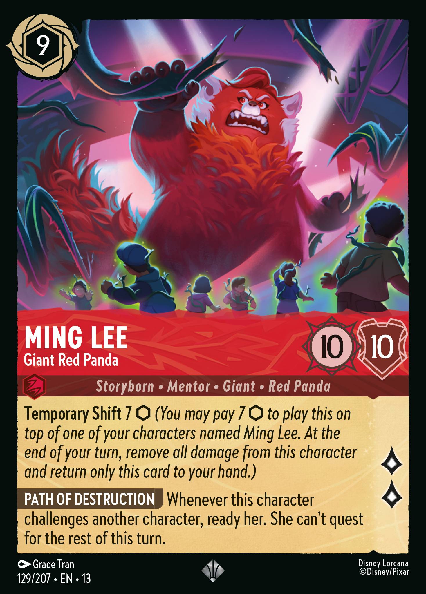 Ming Lee — Giant Red Panda Disney Lorcana card