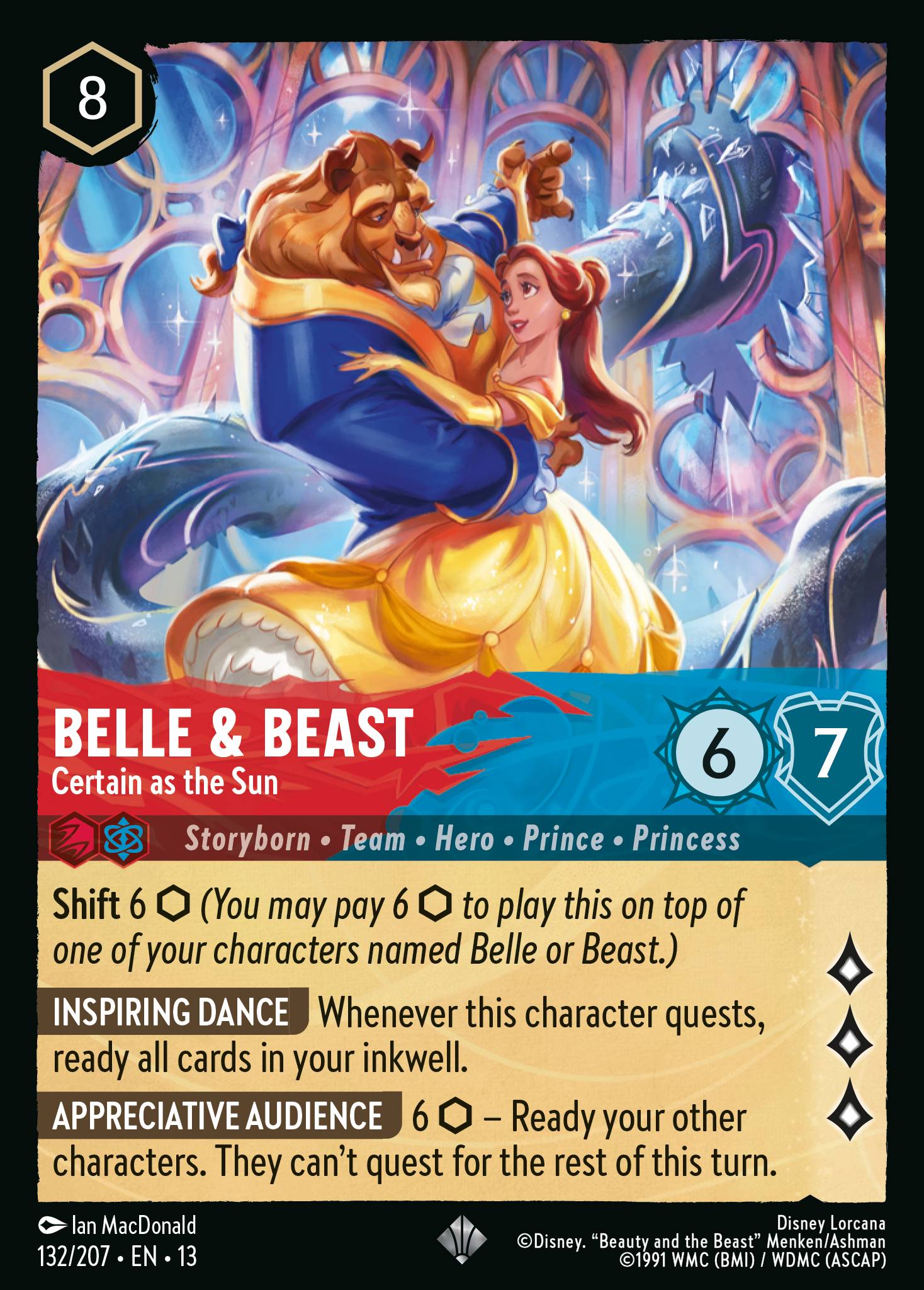 Belle & Beast — Certain as the Sun Disney Lorcana card
