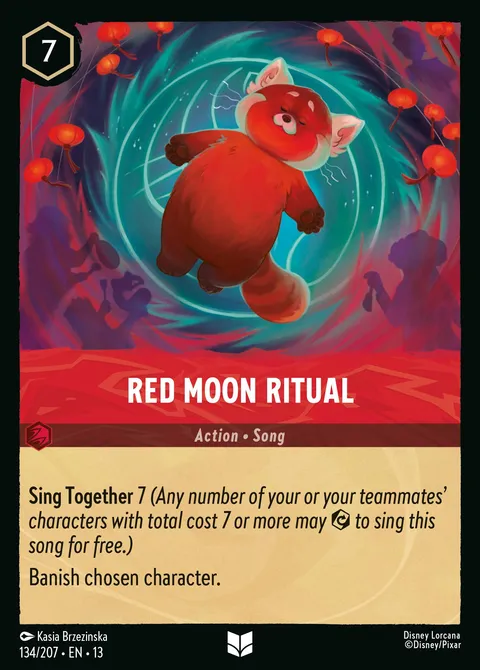 Red Moon Ritual Disney Lorcana card