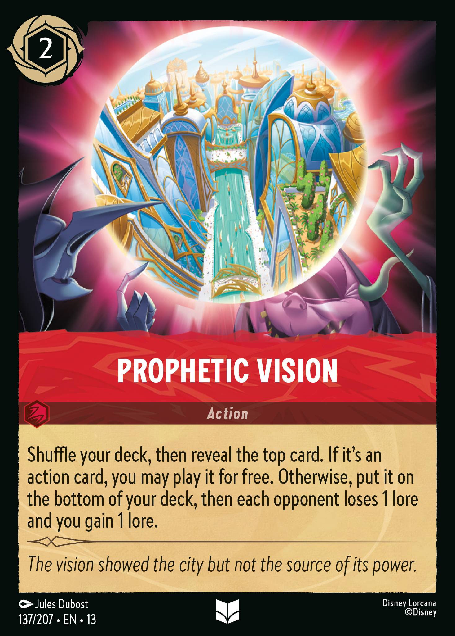 Prophetic Vision Disney Lorcana card