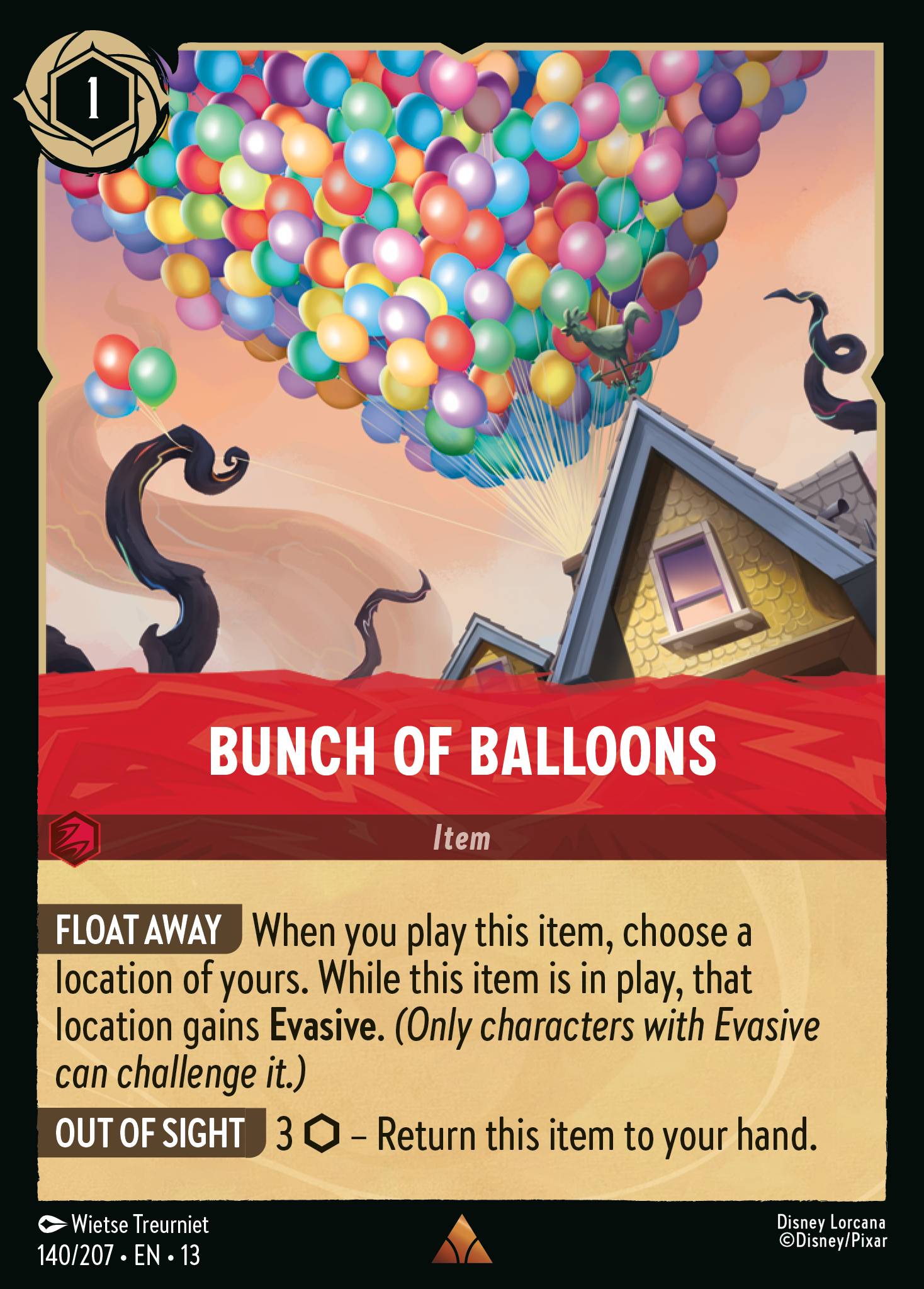 Bunch of Balloons Disney Lorcana card