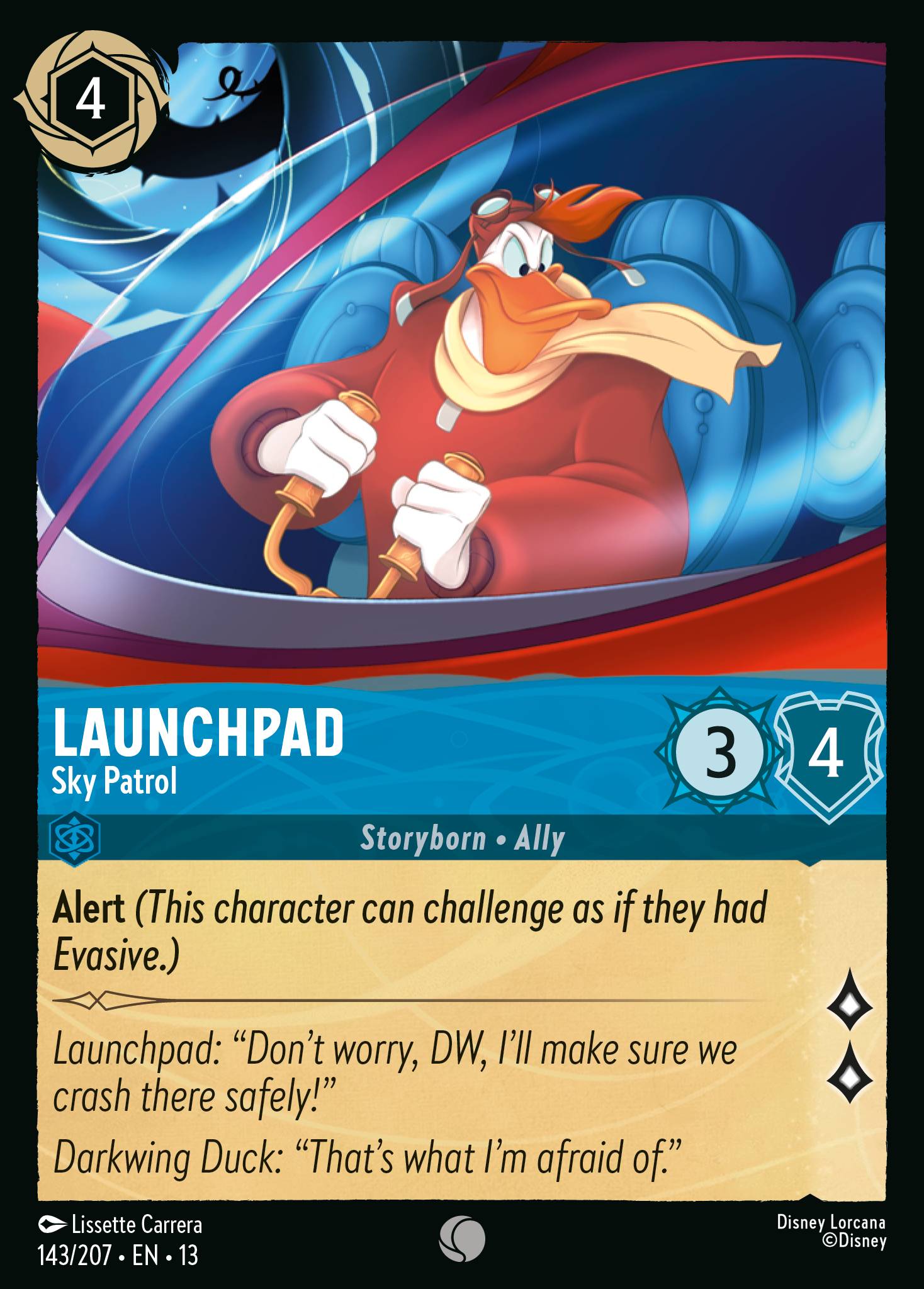 Launchpad — Sky Patrol Disney Lorcana card