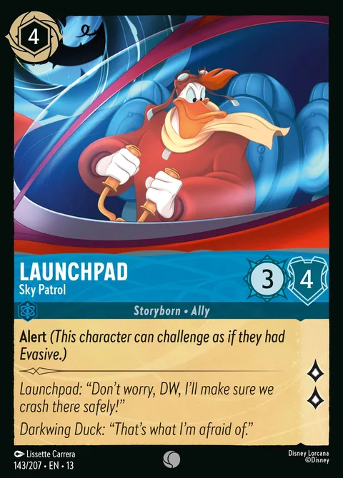 Launchpad — Sky Patrol Disney Lorcana card