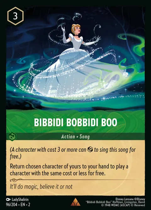 Bibbidi Bobbidi Boo Disney Lorcana card