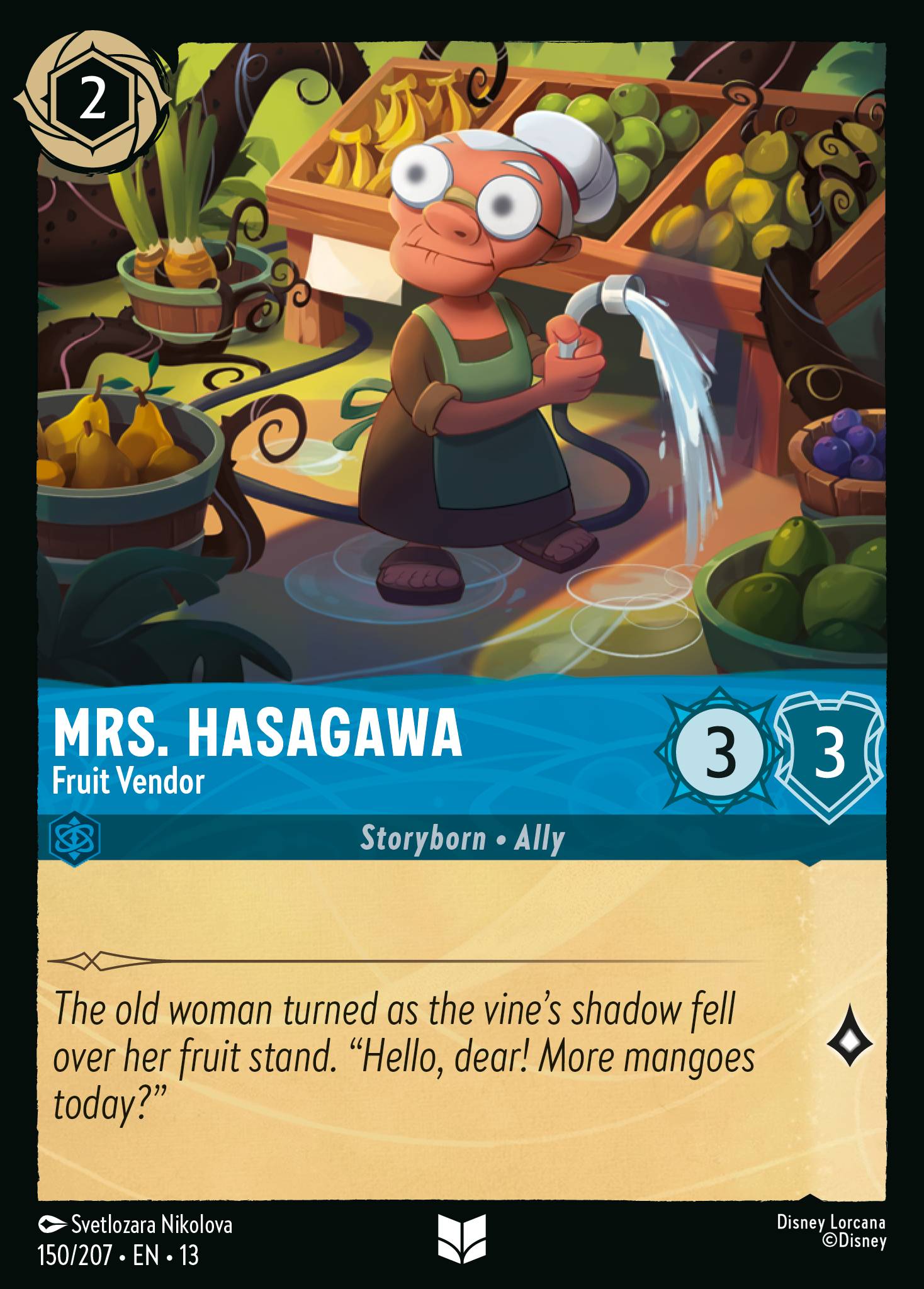 Mrs. Hasagawa — Fruit Vendor Disney Lorcana card