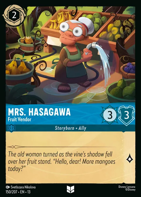 Mrs. Hasagawa — Fruit Vendor Disney Lorcana card