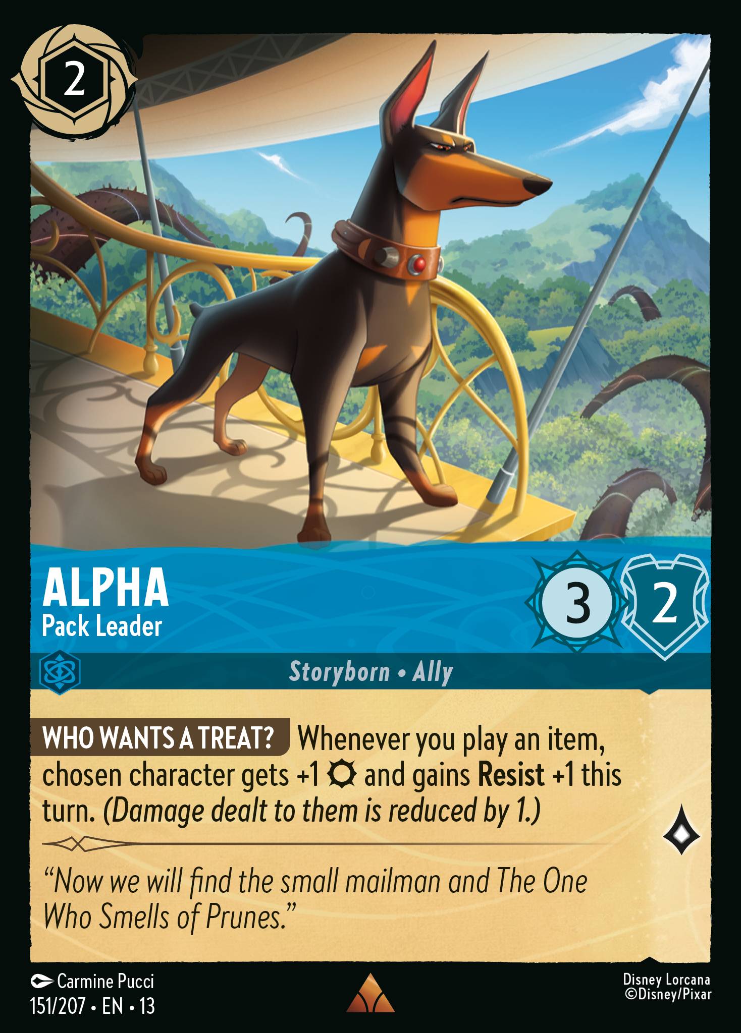 Alpha — Pack Leader Disney Lorcana card