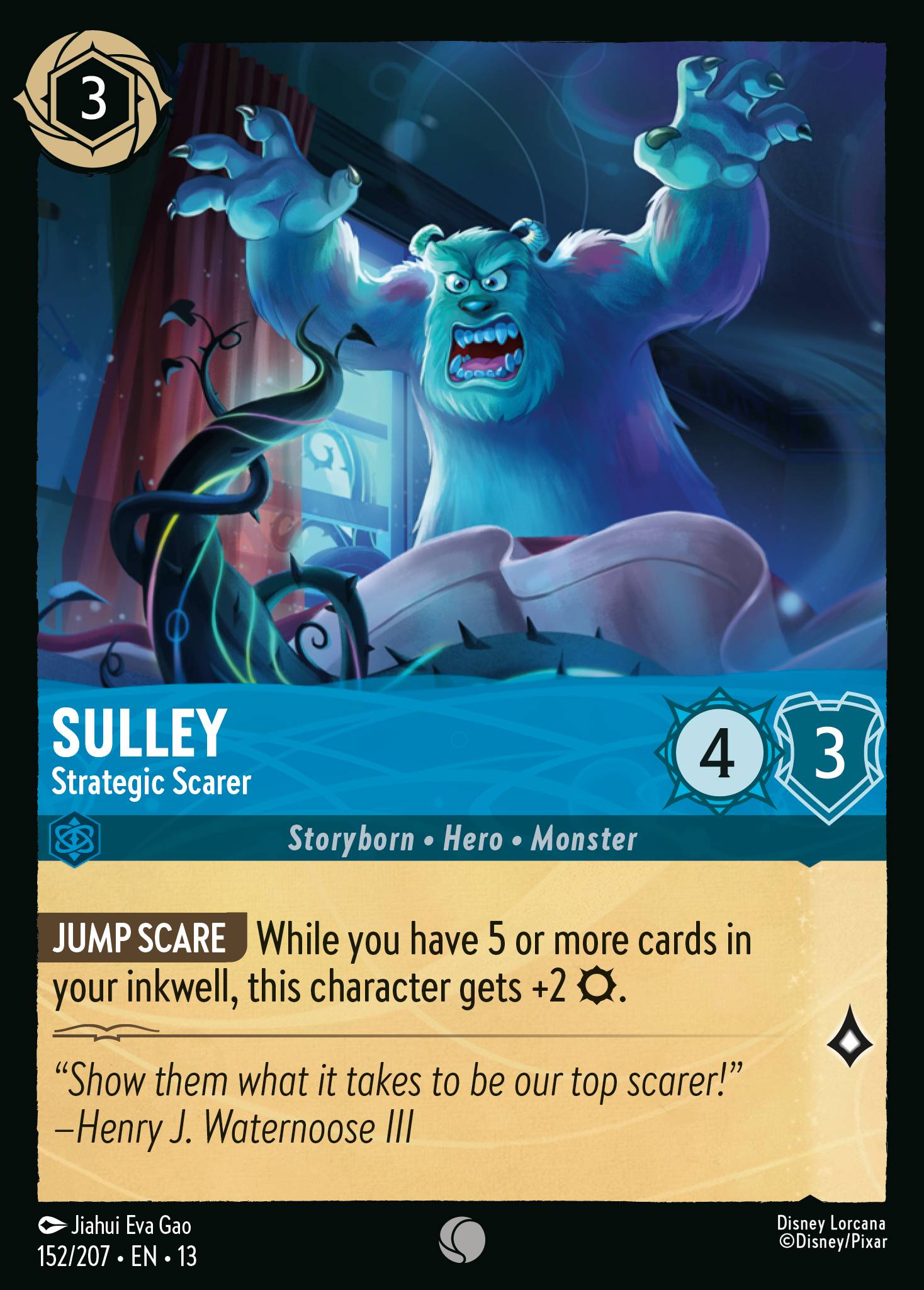 Sulley — Strategic Scarer Disney Lorcana card