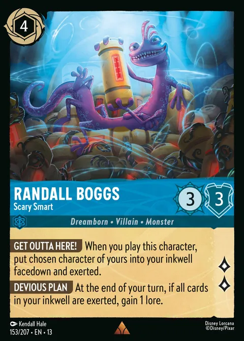 Randall Boggs — Scary Smart Disney Lorcana card