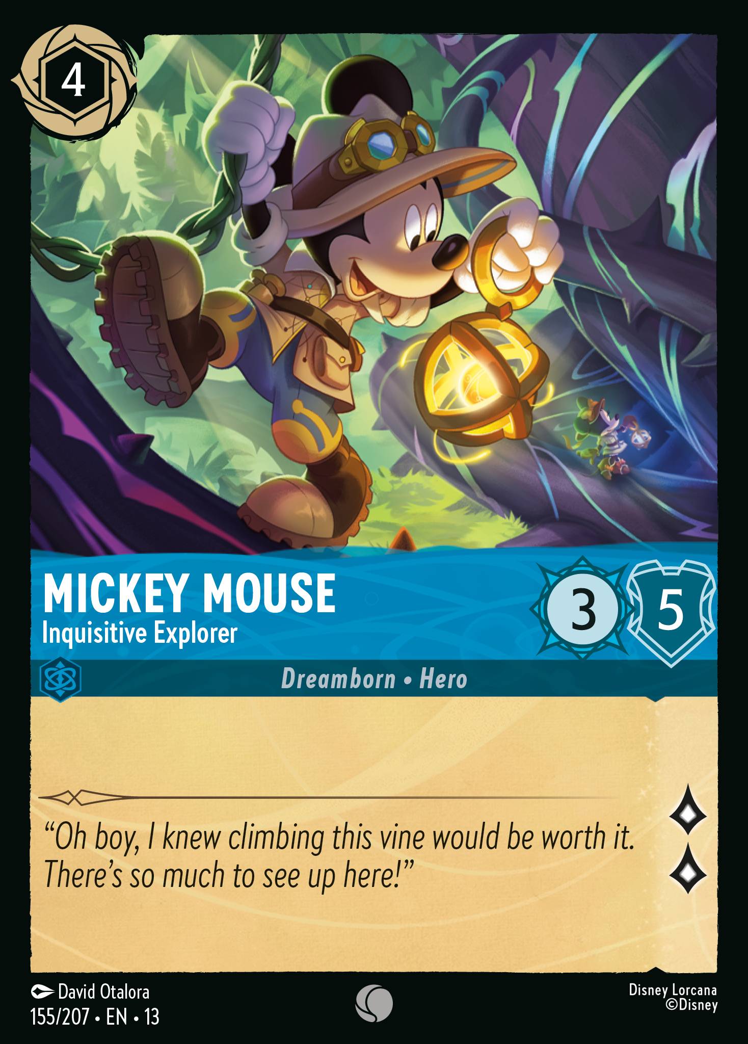 Mickey Mouse — Inquisitive Explorer Disney Lorcana card