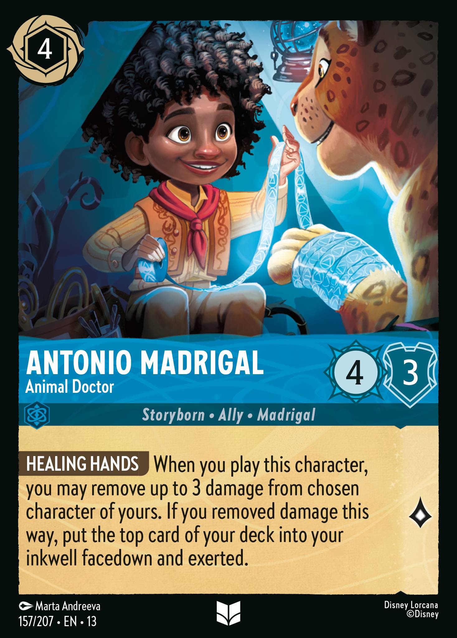 Antonio Madrigal — Animal Doctor Disney Lorcana card