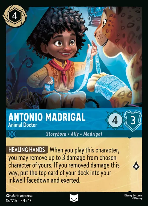 Antonio Madrigal — Animal Doctor Disney Lorcana card