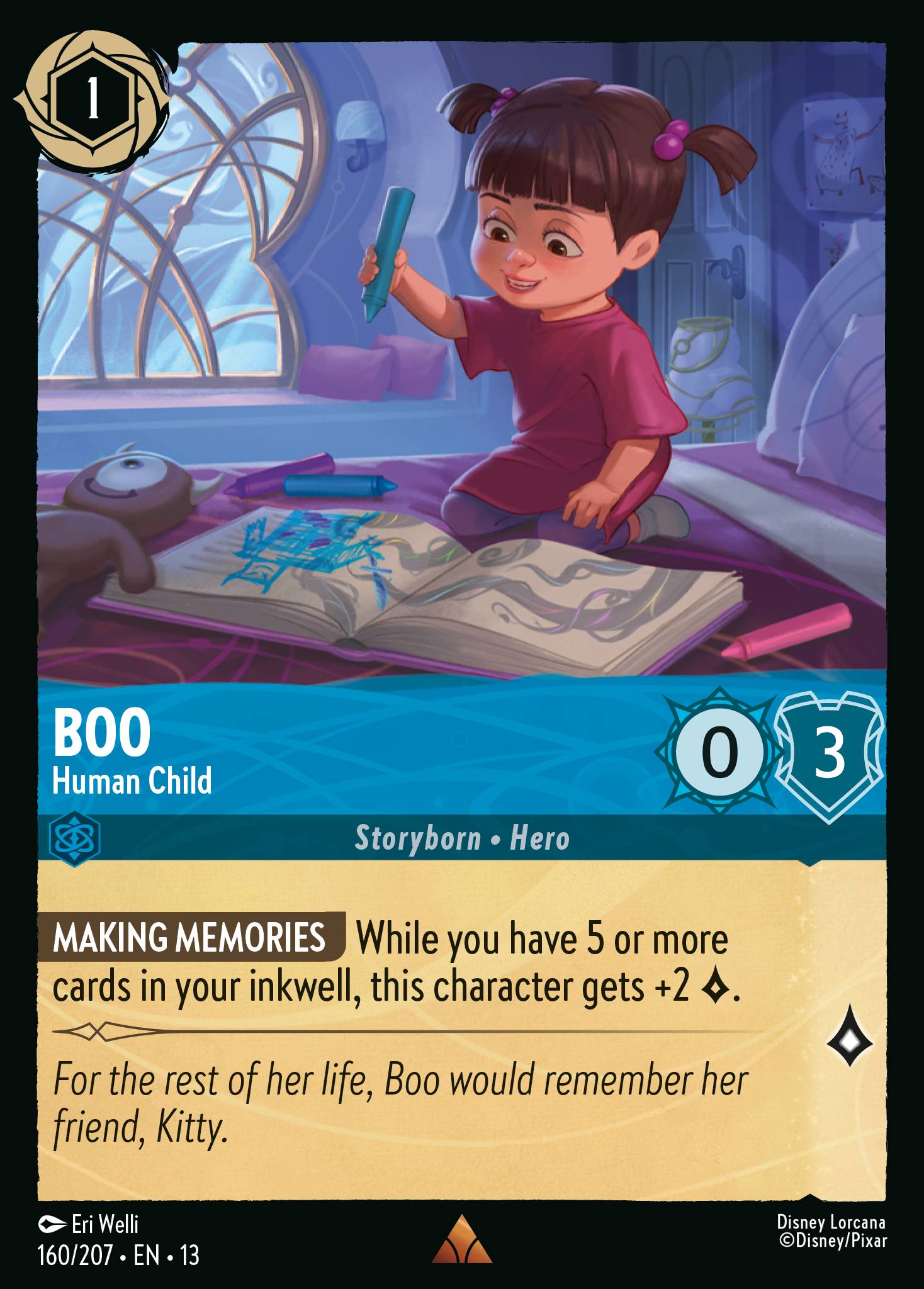 Boo — Human Child Disney Lorcana card
