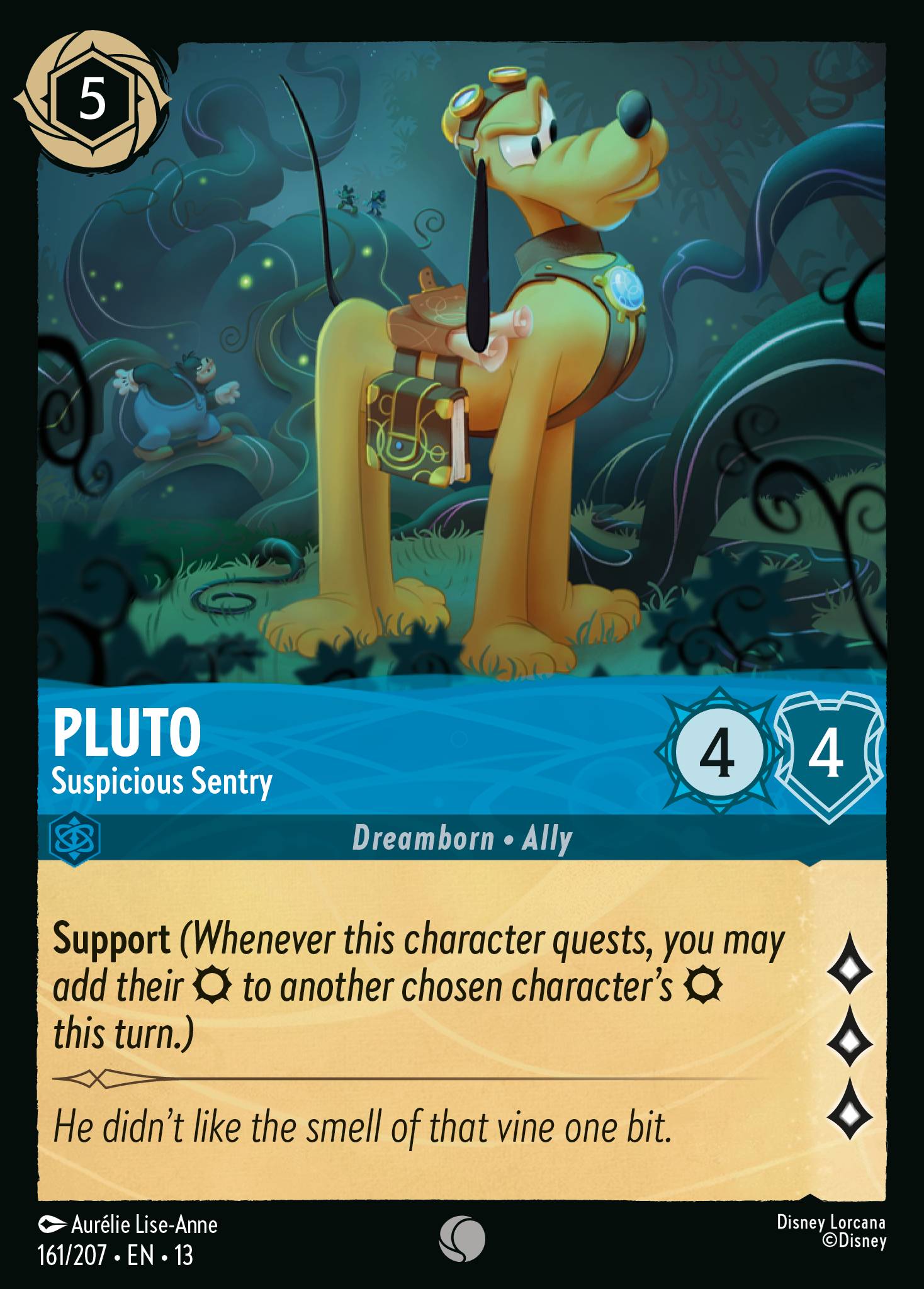 Pluto — Suspicious Sentry Disney Lorcana card