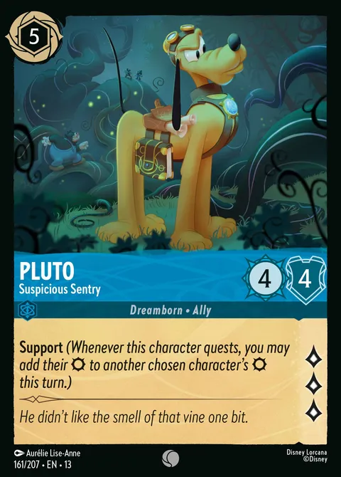 Pluto — Suspicious Sentry Disney Lorcana card
