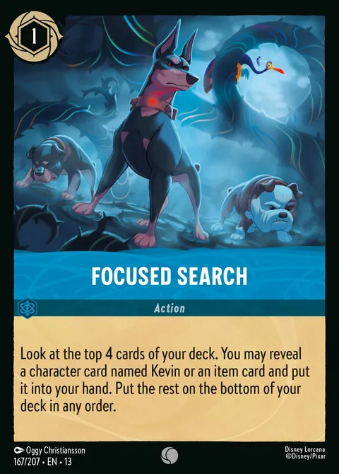 Focused Search Disney Lorcana card