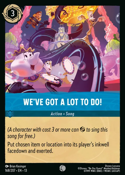 We've Got a Lot to Do! Disney Lorcana card