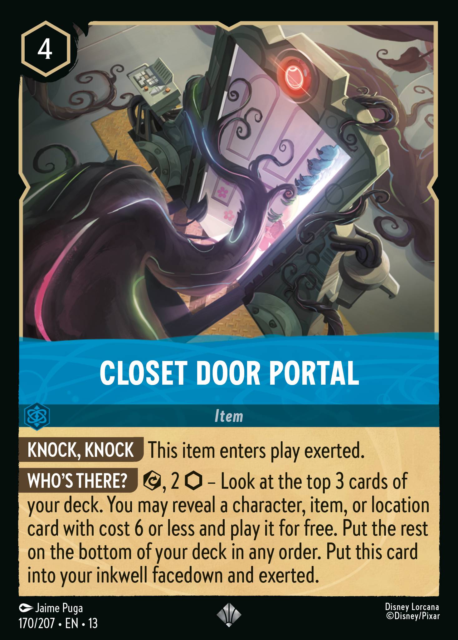 Closet Door Portal Disney Lorcana card