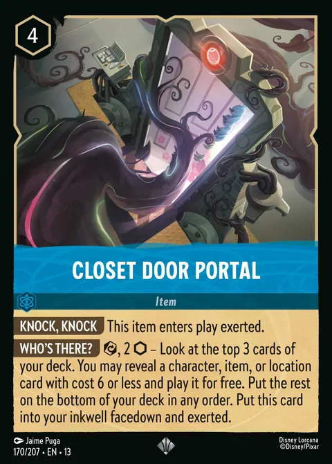 Closet Door Portal Disney Lorcana card