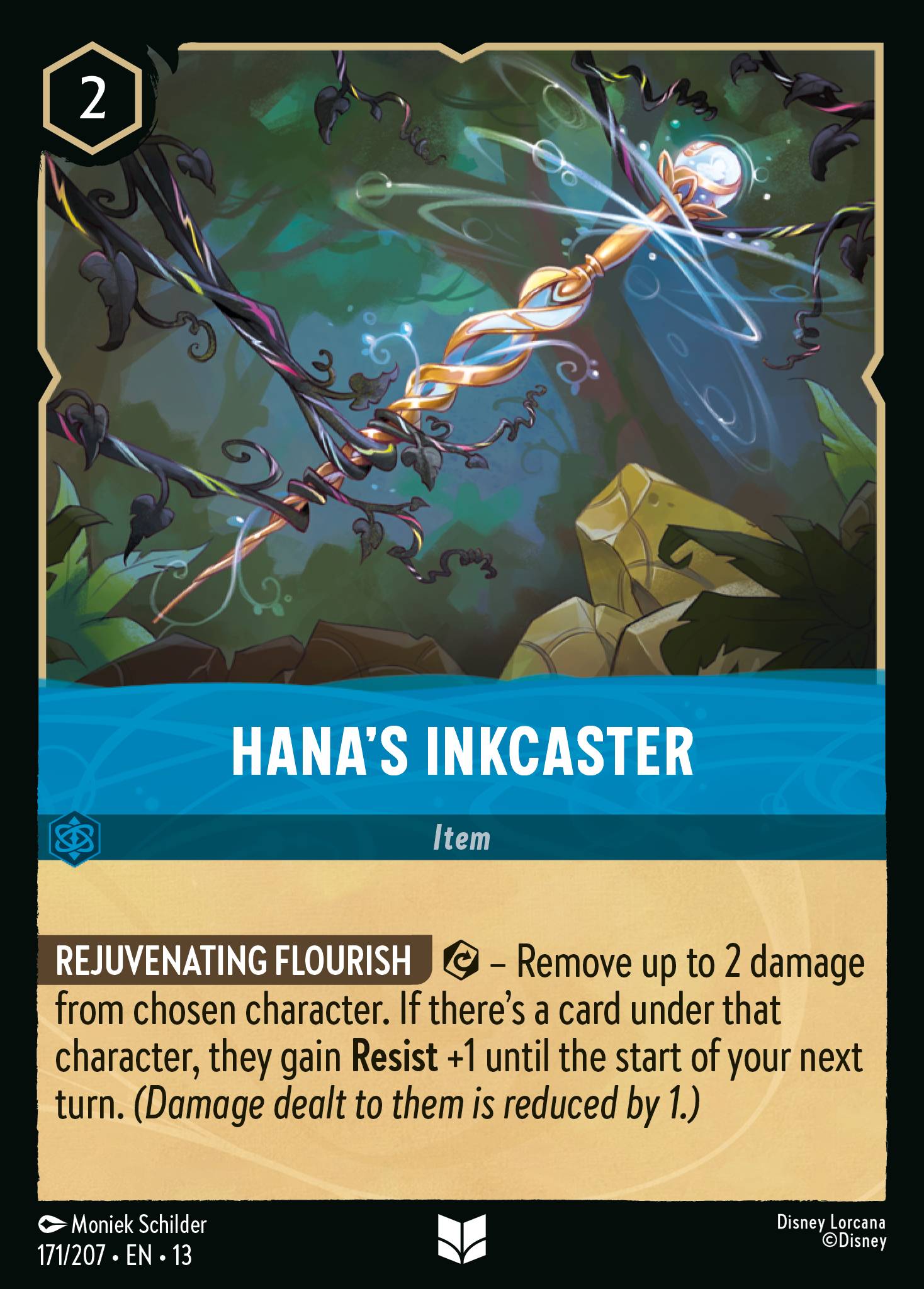 Hana's Inkcaster Disney Lorcana card