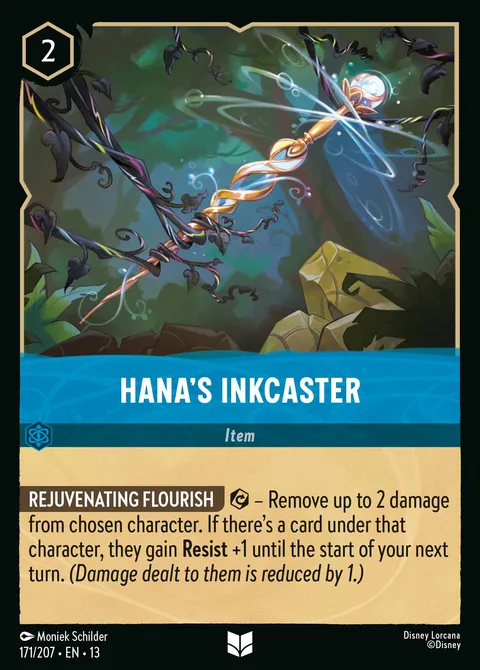 Hana's Inkcaster Disney Lorcana card