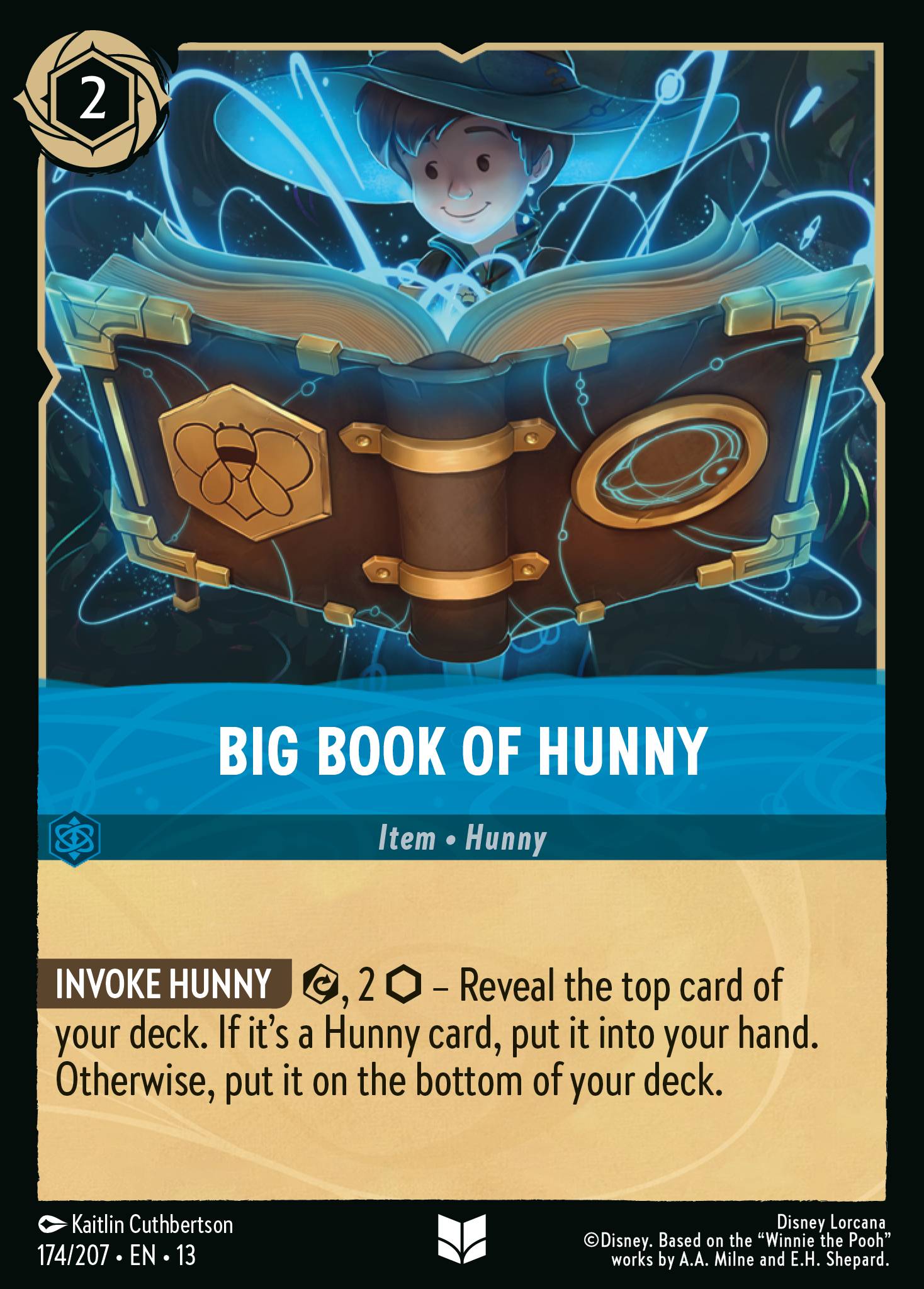 Big Book of Hunny Disney Lorcana card