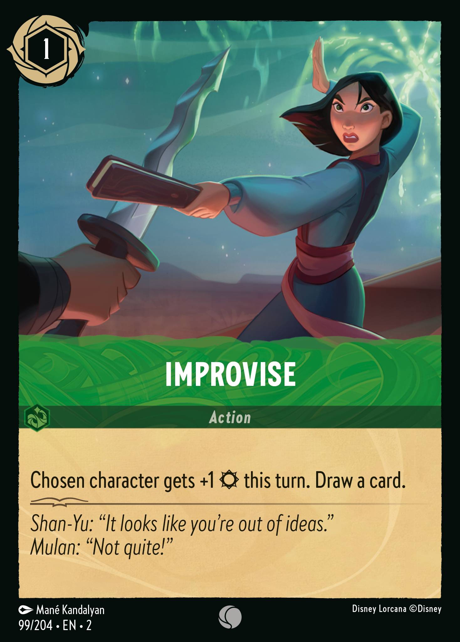 Improvise Disney Lorcana card