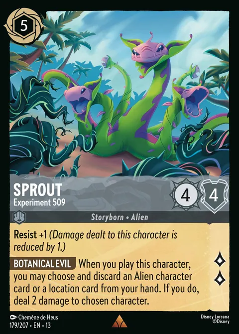Sprout — Experiment 509 Disney Lorcana card