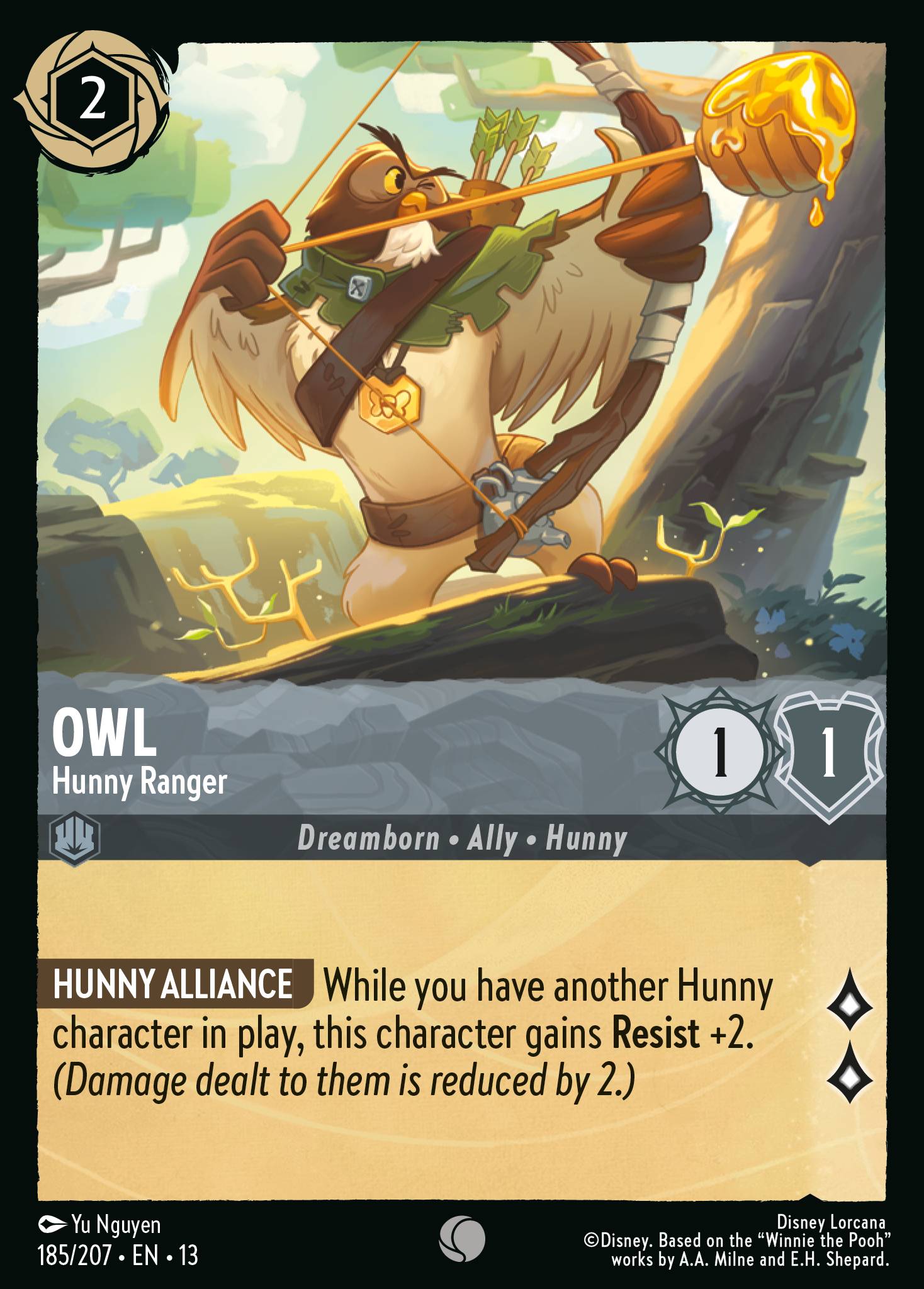 Owl — Hunny Ranger Disney Lorcana card