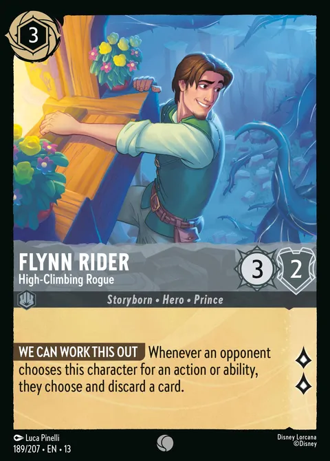 Flynn Rider — High-Climbing Rogue Disney Lorcana card
