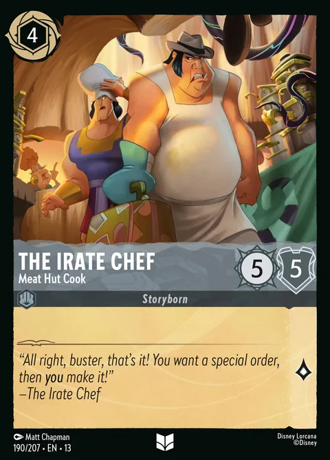 The Irate Chef — Meat Hut Cook Disney Lorcana card