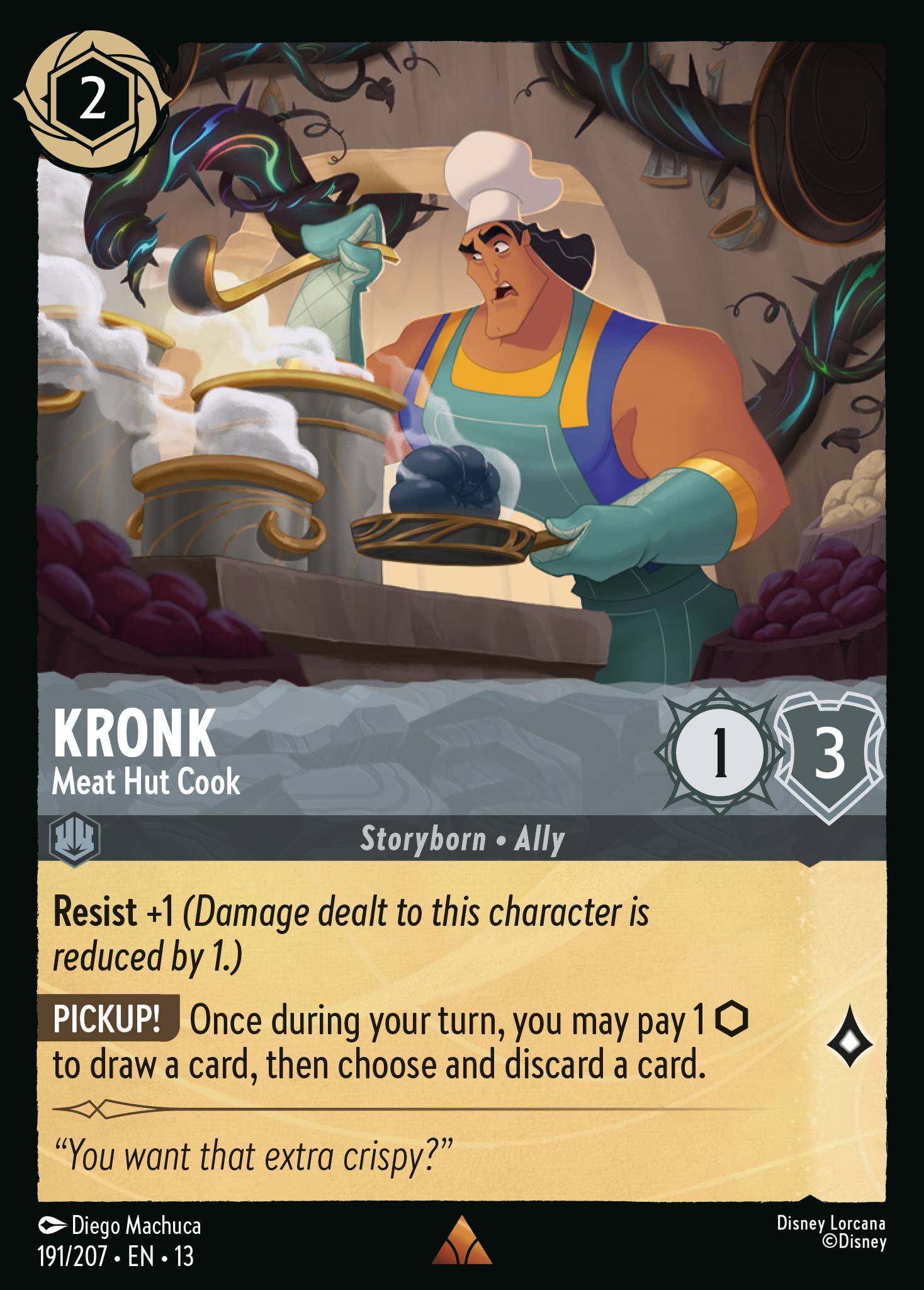 Kronk — Meat Hut Cook Disney Lorcana card