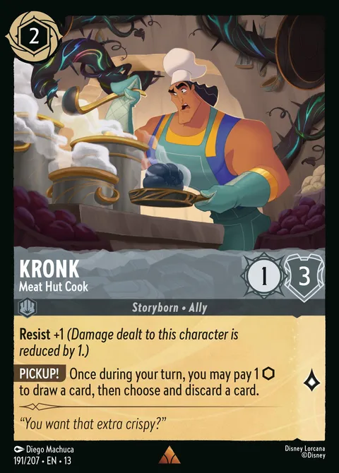 Kronk — Meat Hut Cook Disney Lorcana card