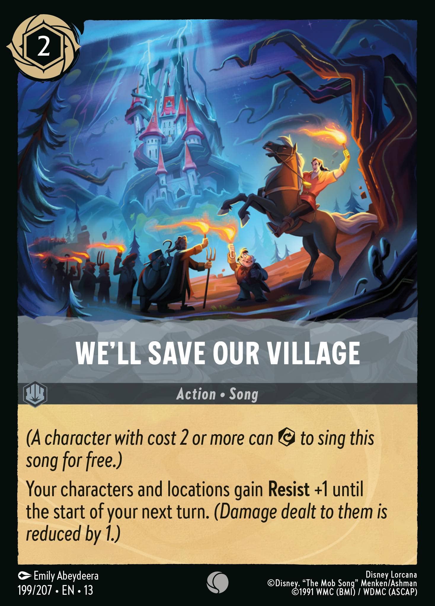 We'll Save Our Village Disney Lorcana card