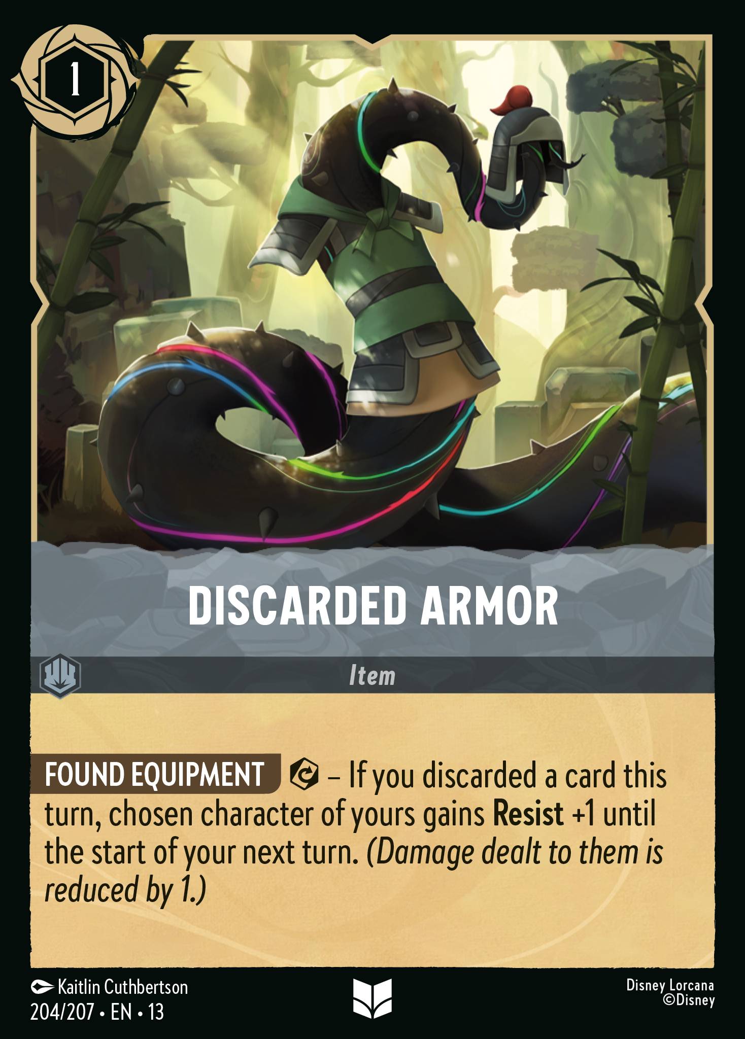 Discarded Armor Disney Lorcana card