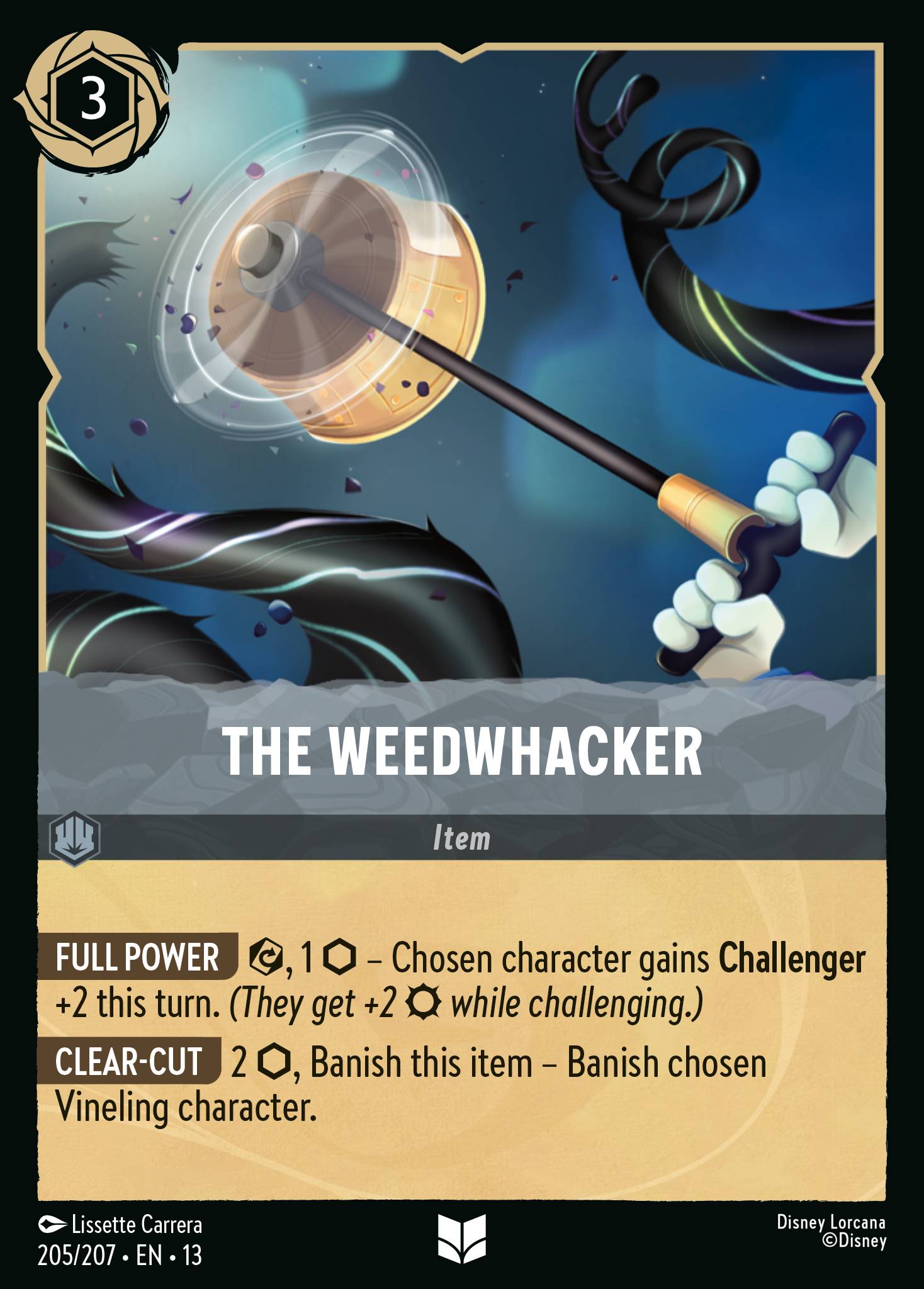 The Weedwhacker Disney Lorcana card
