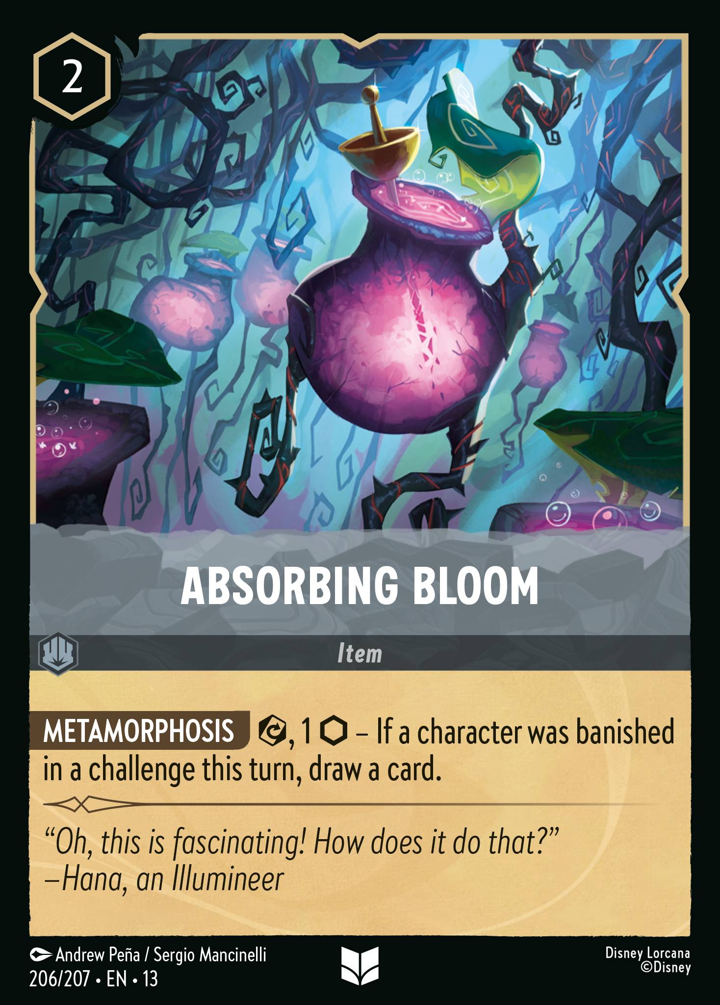 Absorbing Bloom Disney Lorcana card