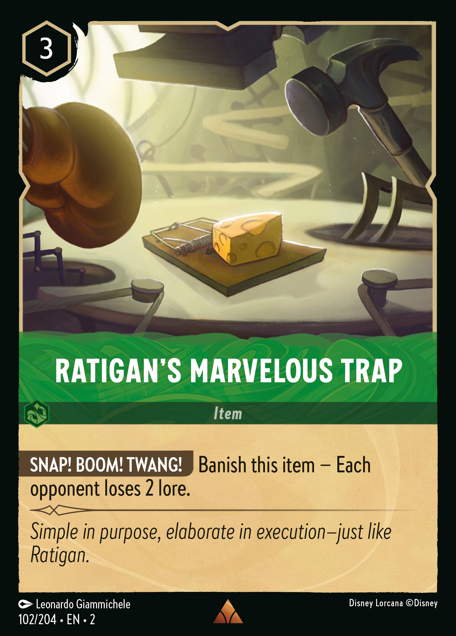 Ratigan's Marvelous Trap Disney Lorcana card