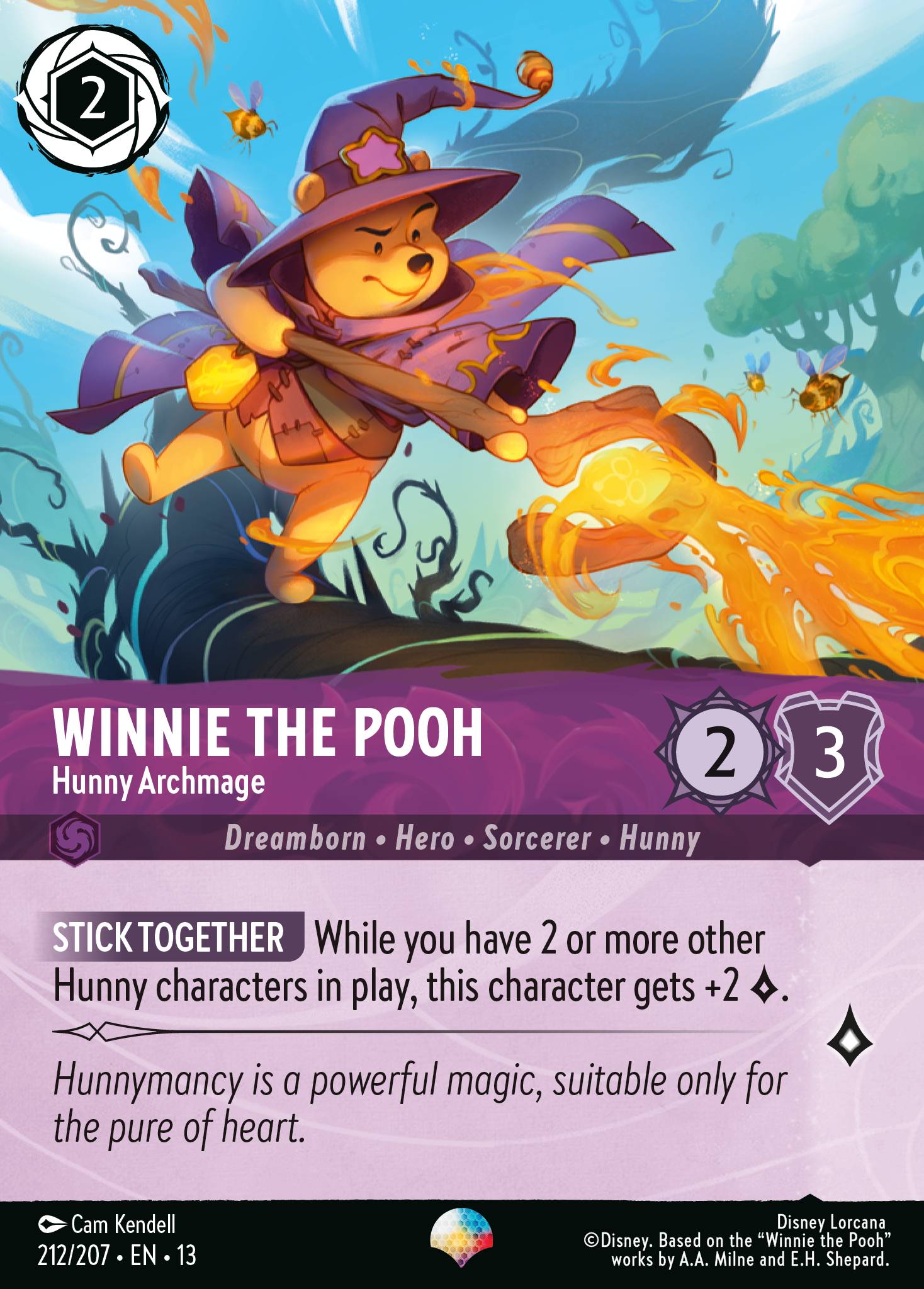 Winnie the Pooh — Hunny Archmage Disney Lorcana card