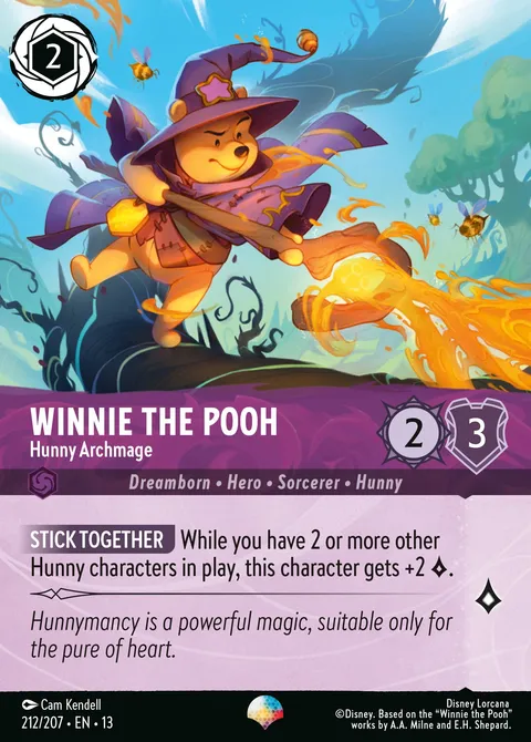 Winnie the Pooh — Hunny Archmage Disney Lorcana card