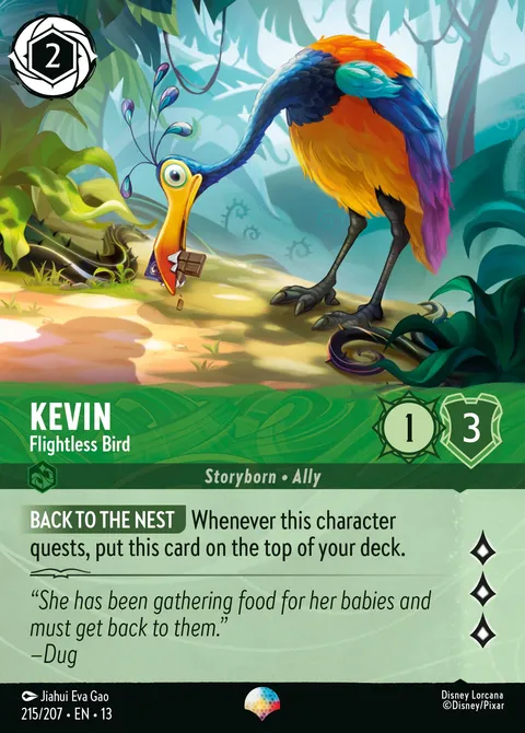 Kevin — Flightless Bird Disney Lorcana card